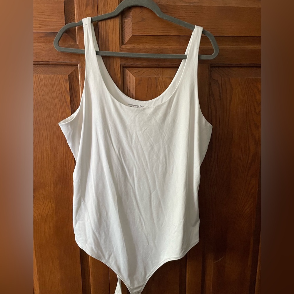 Abercrombie & Fitch White Tank Bodysuit